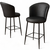 HANAH HOME Set 6 barskih stolica Uras Black