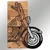 Wallity Zidna dekoracija Chopper 3, 42,5 x 58 cm, Crna