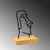 Atelier Del Sofa Dekorativna figura Moai, 24x8x17 cm, Crna