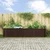 Vidaxl Dvignjena gredica Rjava 400 x 80 x 81 cm Jeklo