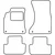 Textile car mats Audi A4 2007-09/2015