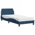 Krevet s madracem Dover plavi 90 x 200 cm od tkanine
