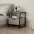 Hanah Home Pal Light Mocha v2 Komoda, Sivo-Crna