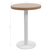 vidaXL Bistro miza svetlo rjava 60 cm mediapan