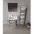 HANAH HOME Kupatilski ormarić sa umivaonikom i ogledalom (2 komada) Purus 65 321