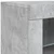 Komoda s LED svjetlima siva boja betona 181,5x37x67 cm