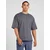 Trendyol Anthracite Basic 100% Cotton Oversize/Wide-Fit Short Sleeve T-Shirt