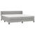 Vidaxl Box spring postelja z vzmetnico svetlo siva 200x200 cm blago