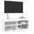 Zidni TV ormarić s LED svjetlima bijeli 100x30x40 cm