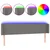 LED uzglavlje tamnosivo 163x16x78/88 cm od tkanine