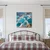 Slika azurna jezerca v travertinu - 20x20