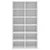 Stalak za cipele bijeli 54 x 34 x 100,5 cm konstruirano drvo