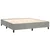 Krevet box spring s madracem LED svjetlosivi 180x200 cm baršun