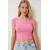 Happiness Istanbul Ženska bluza Mx00194, Roze