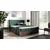 Boxspring postelja Wood 9 - 180x200 cm - temni hrast