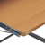 VIDAXL kotna računalniška miza z izvlečno polico za tipkovnico, rjava