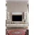 Hanah Home TV komoda Ilay, hrast Sapphire / bela / zlatna