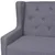 2-dijelni set sofa od tkanine sivi