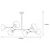 Conceptum Hypnose Luster Dram-1101, 102x52 cm, 6xE27, 40W, Crni