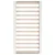 vidaXL Posteljni okvir bel 140x190 cm trden les