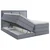 MID.YOU POSTELJA BOXSPRING 140 cm  x 200 cm , tekstil modra