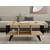 Hanah Home Klub sto Bert, 90x40x60 cm, Bež-crni