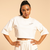 BeastPink Ženska majica Cropped Serenity Ivory