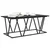 Kava Stol Crni hrast 100 x 50 x 40 cm Projektirano drvo i metal