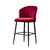 Hanah Home Set 2 barske stolice Bordo-Crni