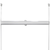 VIDAXL plise zavese - harmonika (40x125cm), bele