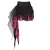 Žensko krilo DEVIL FASHION - Black and Red Gothic Punk - SKT210