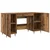 Stol s policom Staro drvo 140 x 50 x 75 cm Konstruirano drvo