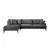 Atelier del Sofa Ugaona garnitura 90x88x283cm Antracit