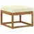 Set vanjskih sofa s jastukom 6 pcs Prirodna i krem