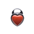 Booty Sparks Gemstones Red Jasper Heart Anal Plug Large
