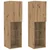 Set TV komoda Zidne 6 pcs hrast artisan Konstruirano drvo