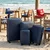 Set kofera 4u1 u plavoj boji - Ripple dezen