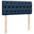 Vidaxl Box spring postelja z vzmetnico moder 120x200 cm blago