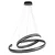 Rabalux Zadie LED luster 70 cm 80 W daljinski upravljač crna 72052