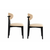 HANAH HOME Set 2 stolice Lionte Beige Black