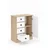 Hanah Home višenamenski ormarić Elmar, 66 cm, hrast Sonoma / beli