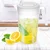 shumee Plastični vrč za pijačo, vodo, sok, limonado, s pokrovom, 2,3 l