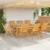 Vrtna stolica 8 pcs Smeđa 57 x 72 x 109 cm Čvrsto drvo akacije
