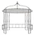 Vidaxl Paviljon 300x290 cm bel okrogel