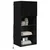 Zidni TV ormari Zidne 2 pcs Crni hrast 40,5 x 30 x 90 cm
