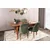Hanah Home Set 2 trpezarijske stolice Orah