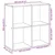 Pregrada / regal za knjige boja hrasta 69,5x29x69,5 cm drveni