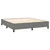 Vidaxl Box spring postelja z vzmetnico temno siva 180x200 cm blago
