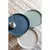 Modra aluminijasta kavna mizica White Label Ringar, o 34,5 cm