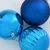 Set božićnih kuglica XXL 3 pcs Plava Plastika